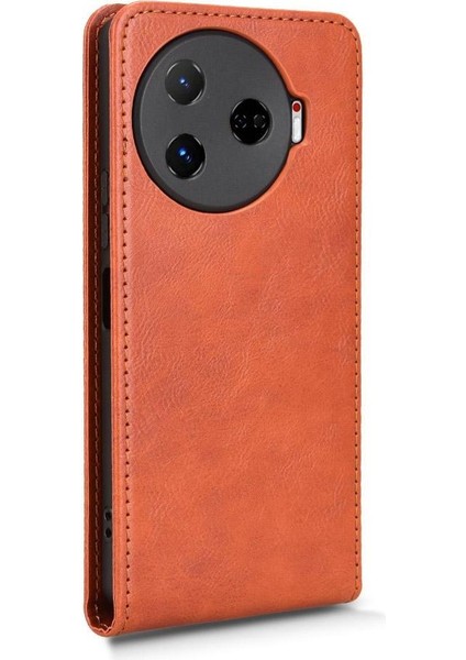 Camon 30 Pro Lüks Dikey Yukarı ve Aşağı Döndürülebilir Kart Yuvası Deri Telefon Kılıfı Koruma Kabuğu (Yurt Dışından) indirimleri