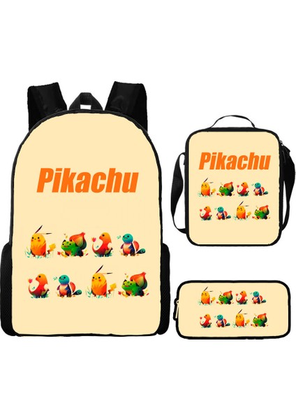 Omuz Okul Çantası Çapraz Askılı Çanta Kalem Çantası Üç Parça Set (Yurt Dışından)