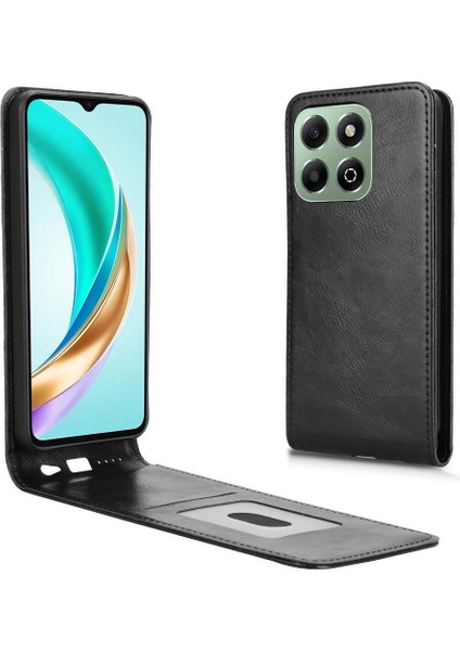 X6B Lüks Dikey Yukarı ve Aşağı Döndürülebilir Kart Yuvası Deri Telefon Kılıfı Koruma Kabuğu (Yurt Dışından)