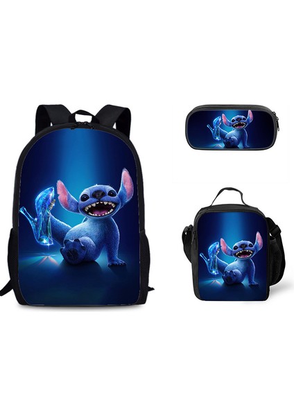 Dikiş Ilkokul ve Ortaokul Öğrencileri Omuz Çantası Çapraz Askılı Çanta Kalem Çantası Üç Set (Yurt Dışından)