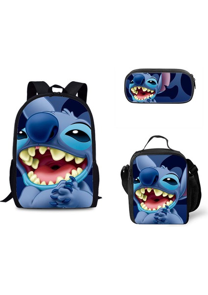 Dikiş Ilkokul ve Ortaokul Öğrencileri Omuz Çantası Çapraz Askılı Çanta Kalem Çantası Üç Set (Yurt Dışından)