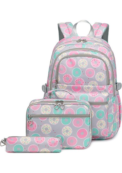 Ilkokul Öğrencileri Okul Çantası Büyük Kapasiteli Üç Set Anne ve Oğul Çantası Omuz Çantası (Yurt Dışından)