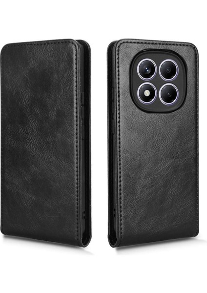 Redmi Note 14 Pro Lüks Dikey Yukarı ve Aşağı Döndürülebilir Kart Yuvası Deri Telefon Kılıfı Koruma Kabuğu (Yurt Dışından)