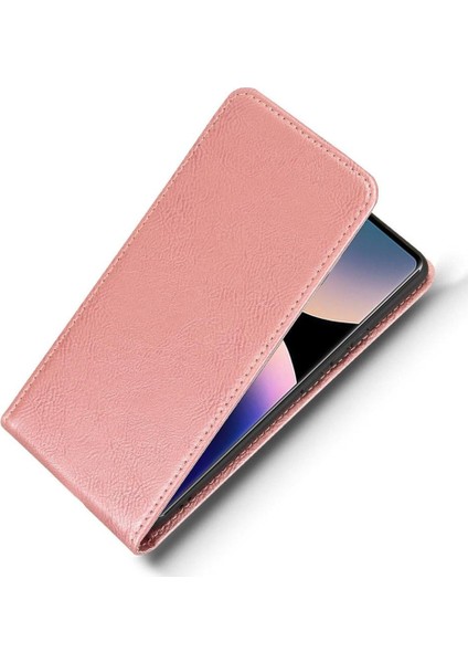 Redmi Note 14 Pro Lüks Dikey Yukarı ve Aşağı Döndürülebilir Kart Yuvası Deri Telefon Kılıfı Koruma Kabuğu (Yurt Dışından)
