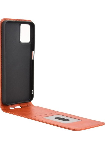 Moto G34 Lüks Dikey Yukarı ve Aşağı Döndürülebilir Kart Yuvası Deri Telefon Kılıfı Koruma Kabuğu (Yurt Dışından) modelleri
