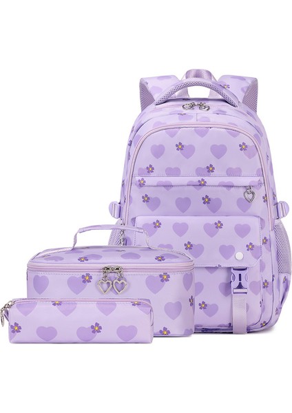 Üç Set Ilk ve Ortaokul Öğrencisi Okul Çantası Büyük Kapasiteli Kampüs Omuz Çantası (Yurt Dışından)