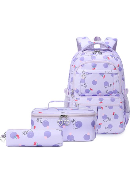 Ortaokul ve Lise Öğrencilerinin Okul Çantaları Için Su Geçirmez Geniş Kapasiteli Üç Parçalı Çanta (Yurt Dışından)