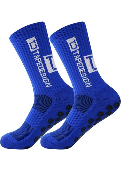 Td Profesyonel Kalınlaştırılmış Havlu Tabanı Ter Emici Tutkal Kaymaz Futbol Spor Çorap (Yurt Dışından)