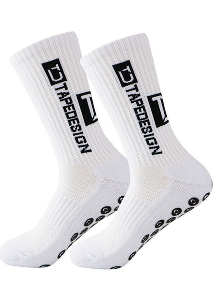 Td Profesyonel Kalınlaştırılmış Havlu Tabanı Ter Emici Tutkal Kaymaz Futbol Spor Çorap (Yurt Dışından)