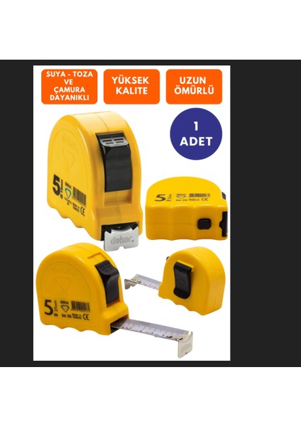 Şerit Metre 5 mt x 25 mm