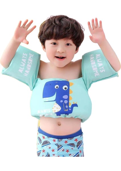 Çocuk Yüzdürme Elbisesi Su Kollu Kol Çemberi Acemi Eğitim Mayosu (Yurt Dışından)