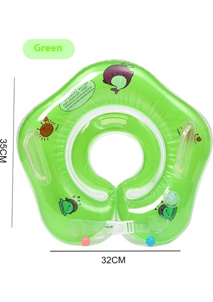 Zilli Yüzme Halkası Çocuk Yaka Banyosu Şişme Kalınlaştırılmış Yürümeye Başlayan Çocuklar Ayarlanabilir (Yurt Dışından)