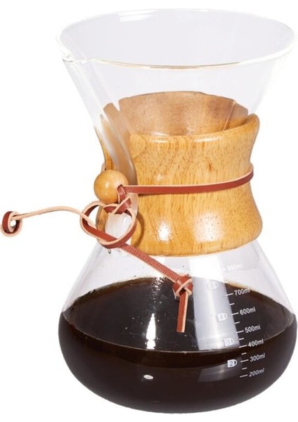 Cam Kahve Demleme Ekipmanı 600ML