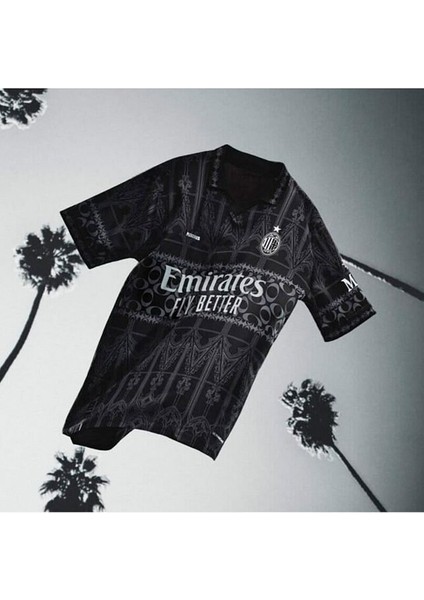 Ac Milan 23/24 Pleasures Forması Black