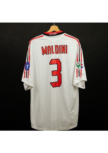 2003-04 Isimsiz Ac Milan Away Shirt Opel #3 Maldini Yetişkin Forması modelleri