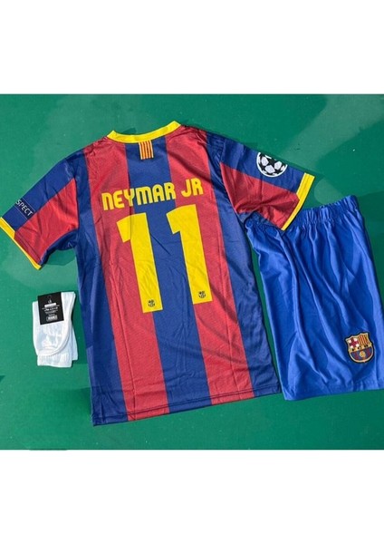 2010 Barcelona Iç Saha #11 Neymar Jr Çocuk Futbol Forması 4lü Set fiyatları