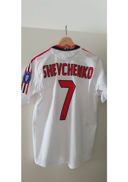 2003-04 Isimsiz Ac Milan Away Shirt Opel #7 Shevcenko Yetişkin Forması fiyatları