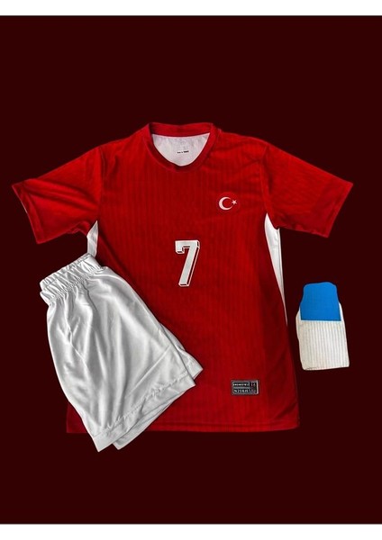 Türkiye Milli Takım Euro 2024 Kerem Aktürkoğlu 7 Numara Çocuk Yeni Sezon Forması (Kırmızı) fırsatları