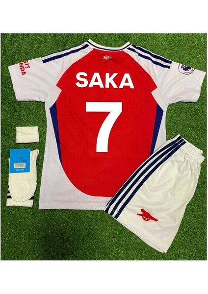 Arsenal Iç Saha #7 Saka Çocuk Futbol Forması modelleri