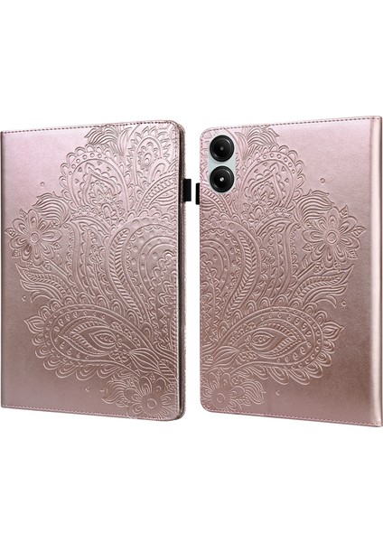 Xiaomi Redmi Pad Pro 5g / Pad Pro / Poco Pad 4g Peacock Kart Tutucu Deri Kılıf (Yurt Dışından)