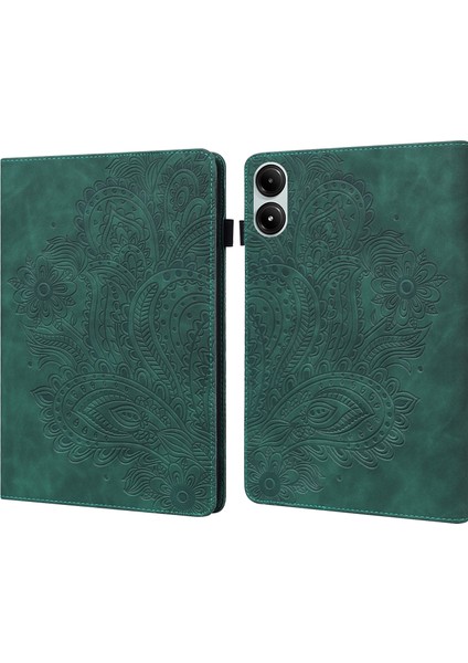 Xiaomi Redmi Pad Pro 5g / Pad Pro / Poco Pad 4g Peacock Kart Tutucu Deri Kılıf (Yurt Dışından)