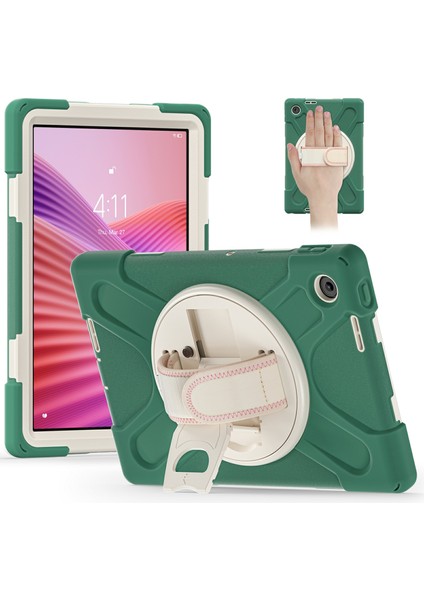 Lenovo Tab 10.1 (2025) TB311XU Tpu + Pc + Silikon Kickstand Düşmeye Karşı Tablet Kılıfı (Yurt Dışından)
