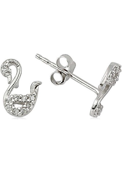 Gümüş Kuğu Çivili Küpe fiyatları