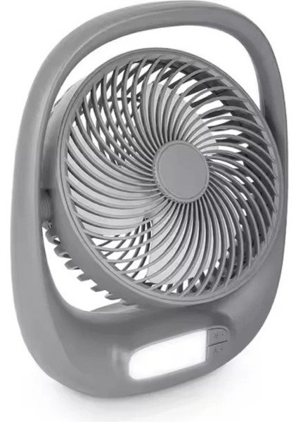 Auhma AUFN01 7 Inç Şarjlı Masaüstü Vantilatör LED Işıklı Sessiz 3 Kademeli