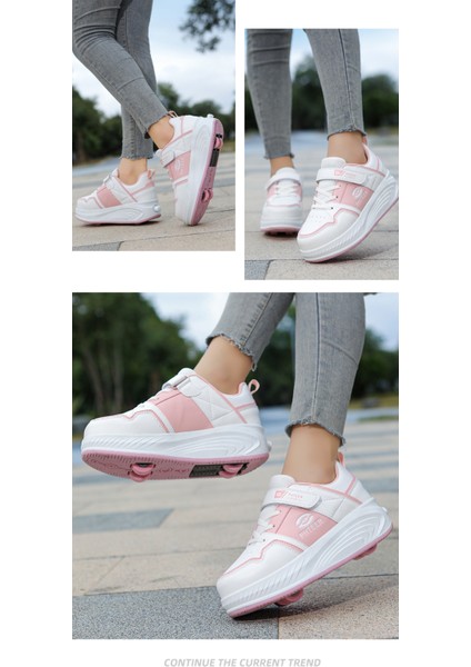 Velcro Yürüyüş Ayakkabıları Çocuk Paten Spor Paten Ayakkabıları (Yurt Dışından) fırsatları