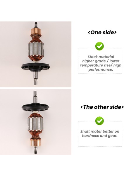AC220-240V Armatür Rotor Çapa Bosch Döner Çekiç Gbh5-40 GBH5-40DE GBH5-40DCE GSH5E GSH5CE Için Yedek (Yurt Dışından) fırsatları