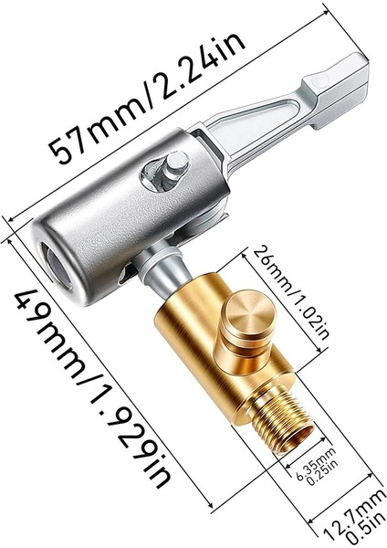 2 Adet Hava Mandrenli Lastik Şişirme Aleti, Hava Tahliye Vanalı Metal Kilitli Lastik Hava Mandrenli, 8mm Standart Lastik Vana Dişi (Yurt Dışından) fiyatları