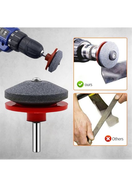 4 Adet Çim Biçme Makinesi Mat Bıçak Bileyici, Çim Biçme Makinesi Bıçak Bileyici Alet, Çim Biçme Makineleri Için Evrensel Bıçak Bileyiciler, Kırmızı (Yurt Dışından) modelleri