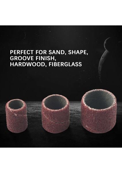 Jumbo 51 Parça Tambur Zımparalama Seti - Dremel'e Uygun - Kauçuk Tambur Mandrelleri Dahil - 1/2, 3/8 ve 1/4 Inç (Yurt Dışından)