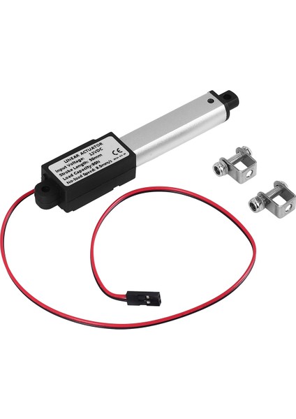 Mikro-Doğrusal Aktüatör, 2 Inç Strok, 90N/20.3LB, Hız 9.5mm/s Elektrikli Su Geçirmez Aktüatör Motoru Doğrusal Aktüatör 12V (Yurt Dışından)