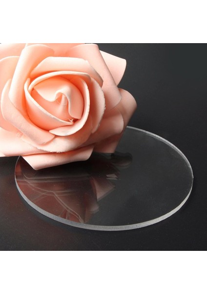 Şeffaf 3mm Kalınlığında Aynalı Akrilik Yuvarlak Disk Çap: 60MM (Yurt Dışından)