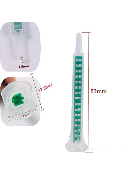 40 Parça Epoksi Karıştırma Nozulu Elektrostatik Karıştırma Nozulu Kartuş Ucu 50ML/1.7OZ (1:1/1:2 Oranı) 16 Eleman (Yurt Dışından)