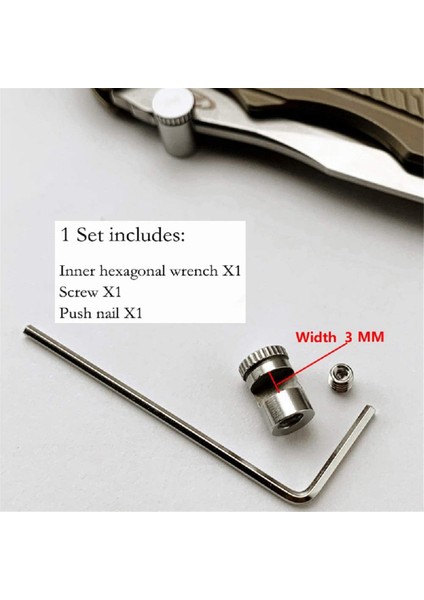 Buck 110 Bıçağı Için 1 Set Başparmak Saplaması Altıgen Anahtarlı Yedek (Yurt Dışından)