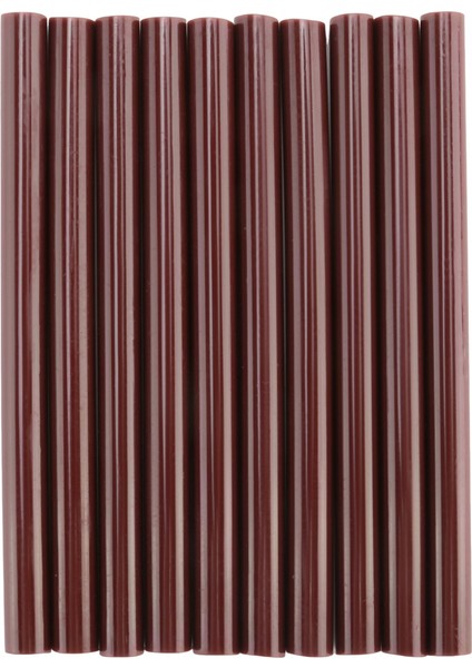10 Adet 100MM x 7mm Sıcak Eriyen Tutkal Tabancası Için Yapışkan Sıcak Eriyen Tutkal Çubukları Kahverengi (Yurt Dışından)