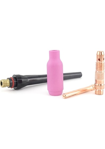 WP26 WP17 WP18 Argon Tıg Kaynak Torcu Sarf Malzemeleri Için 4 Adet Tungsten Elektrotlar Pens Ucu Alümina Nozul Bardak Kapağı (Yurt Dışından)