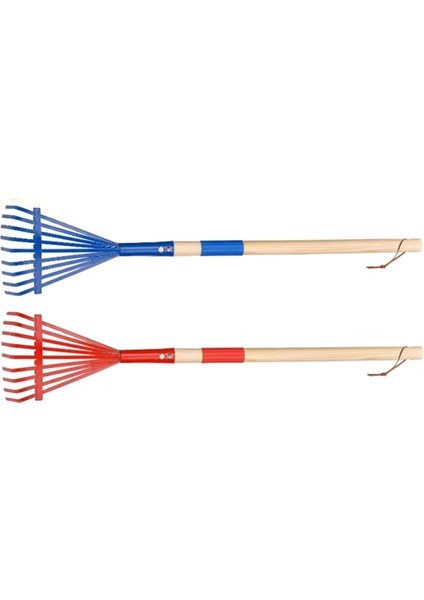 2 Adet Metal Çocuk Tırmığı Sert Ağaç Saplı 27 Inç Küçük Tırmık Bahçecilik Için Mini Tırmık Çocuk Bahçe Çim Bahçe Aletleri (Yurt Dışından) fiyatları