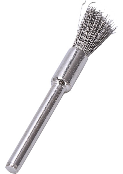 10 Adet Paslanmaz Çelik 1/4 Inç (6 Mm) Kalem Tel Fırça #532 1/8 Inç (3 Mm) Saplı Dremel ve Uyumlu Döner Alet Için (Yurt Dışından)