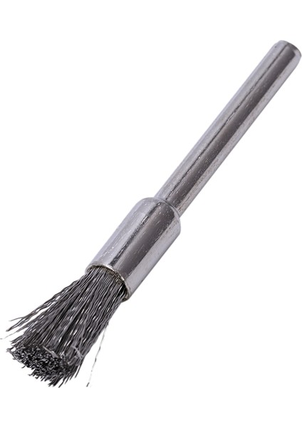 10 Adet Paslanmaz Çelik 1/4 Inç (6 Mm) Kalem Tel Fırça #532 1/8 Inç (3 Mm) Saplı Dremel ve Uyumlu Döner Alet Için (Yurt Dışından)