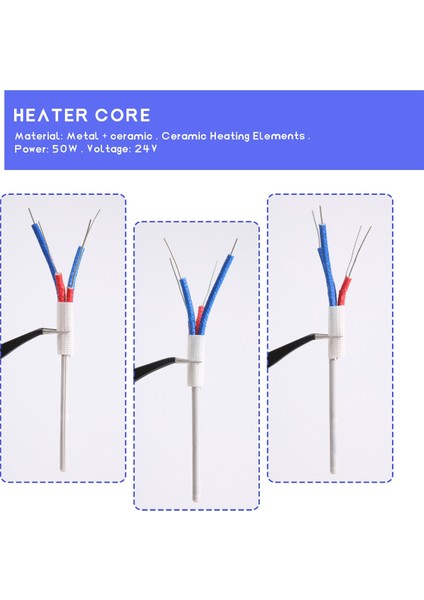 2 Adet A1321 Seramik Isıtma Elemanları 24V 50W Isıtıcı Çekirdek Hakko 936 937 8586 Lehimleme Demiri Saike Lehimleme Istasyonu (Yurt Dışından)
