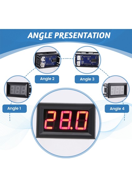 Dc 5 - 12 V - 50 - 110 Derece C Dijital Termometre Termometre Buzdolabı Problu Sıcaklık Dedektörü [paralel Ithalat Malları] Kırmızı (Yurt Dışından)