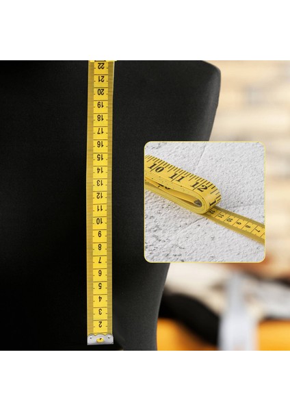 Yumuşak 3 Metre 300CM Dikiş Terzi Bandı Vücut Ölçümü Ölçü Cetveli Terzilik (Yurt Dışından)