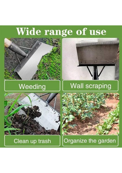 Temizleme Küreği, Kare Bahçe Küreği Kürek Manganez Çelik Düz Kürek Direk Dahil Değil, Çim Kenarları ve Yabani Ot Temizleme 30CM (Yurt Dışından) fırsatları