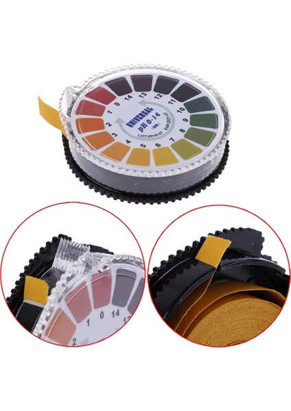 0-14 Ph Metre Ph Test Şeritleri Alkali Asit Gösterge Metre Su Idrar Tükürük Toprak Turnusol Ölçümü Için Test Kağıdı Rulosu (Yurt Dışından) fiyatları