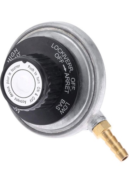 1 Pound Propan Tankı Düşük Basınçlı Ayarlanabilir Gaz Regülatörü 1/4 Inç Tırtıklı Hortum Bağlantısı (Yurt Dışından)