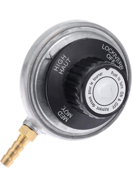 1 Pound Propan Tankı Düşük Basınçlı Ayarlanabilir Gaz Regülatörü 1/4 Inç Tırtıklı Hortum Bağlantısı (Yurt Dışından)