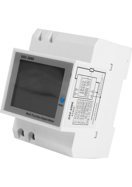 Din Ray Ac Monitör 6ın1 250-450V 100A Voltaj Akım Güç Faktörü Aktif Kwh Elektrik Enerjisi Frekans Ölçer Volt Amp (Yurt Dışından)